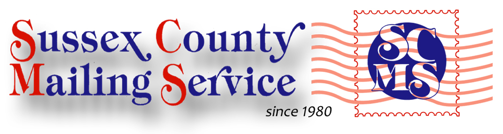 Logo for the Sussex County Mailing Service in Newton, NJ